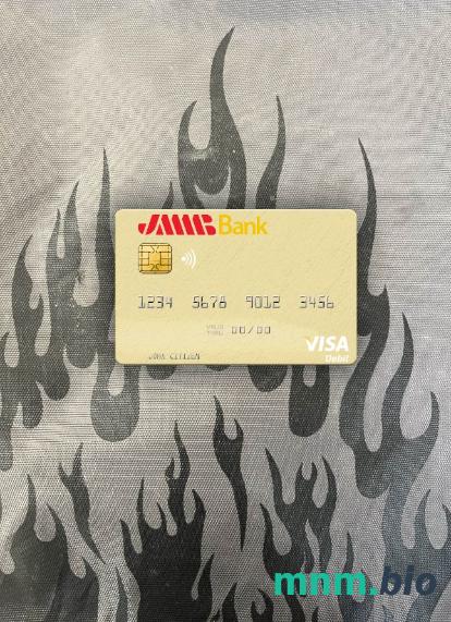 Tunisia JMMB bank visa obciążyć card wygląd fotograficzny skan PSD + zdjęcie